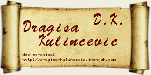 Dragiša Kulinčević vizit kartica
